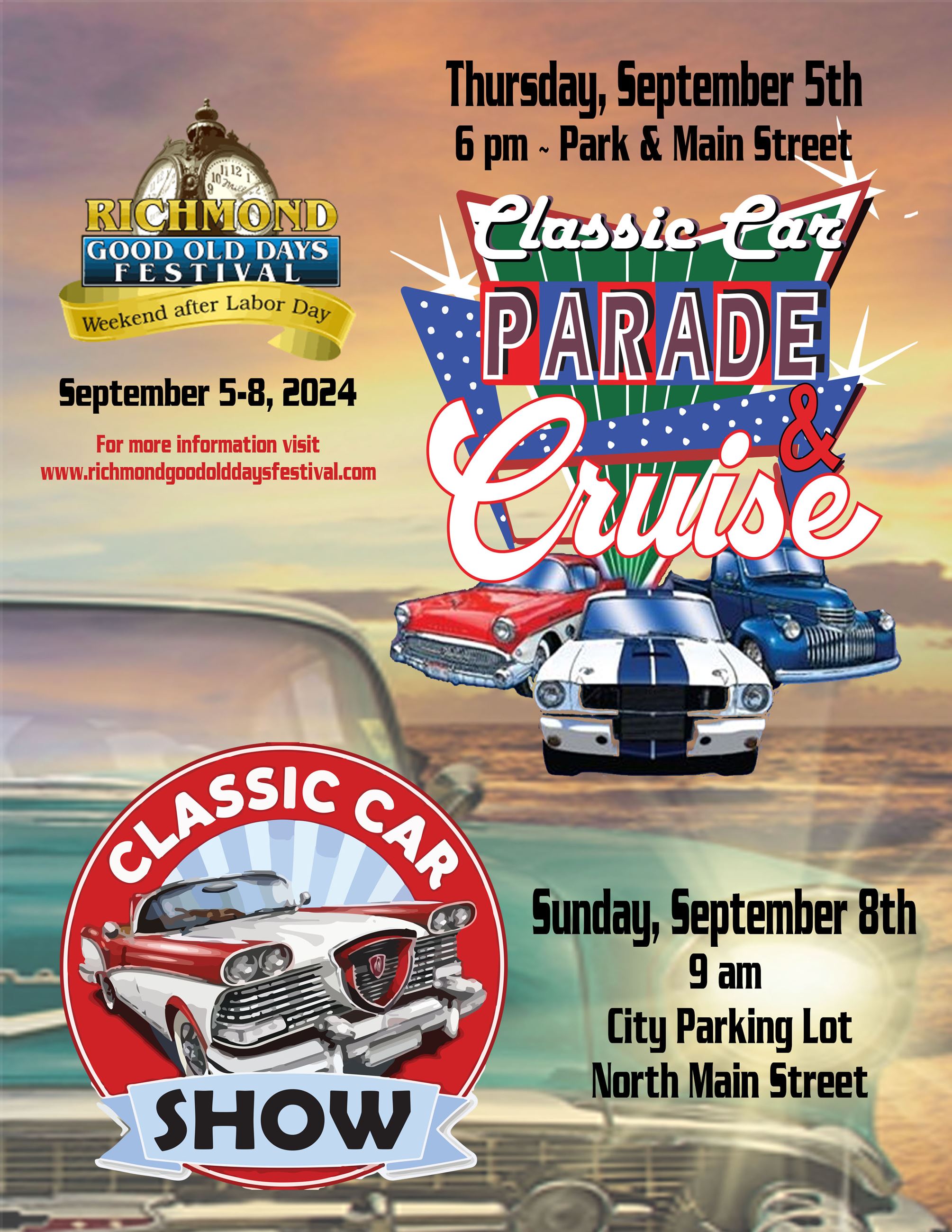 2024 Car Show and Parade Flyer