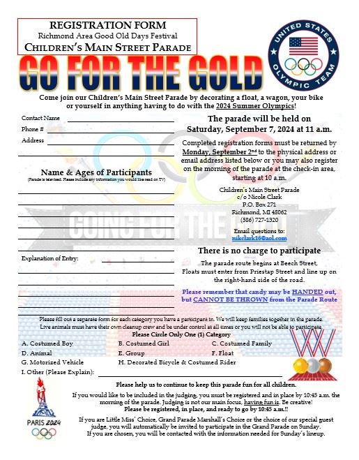 2024 ChildrensParade RegForm