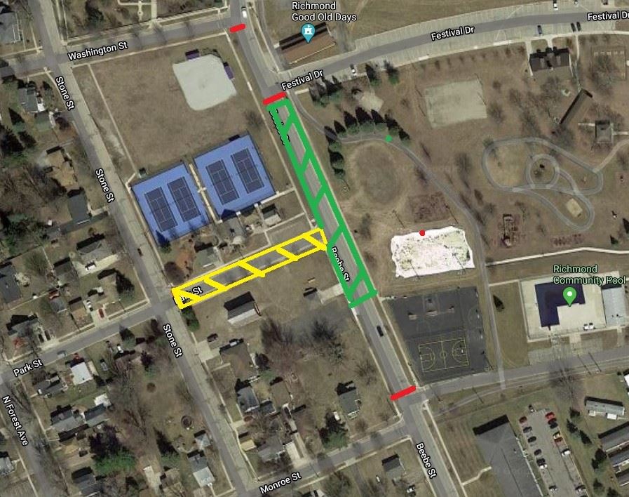 Heritage Festival Street Map
